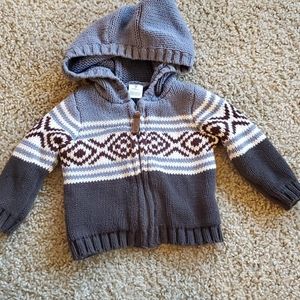 9 month zip-up sweater